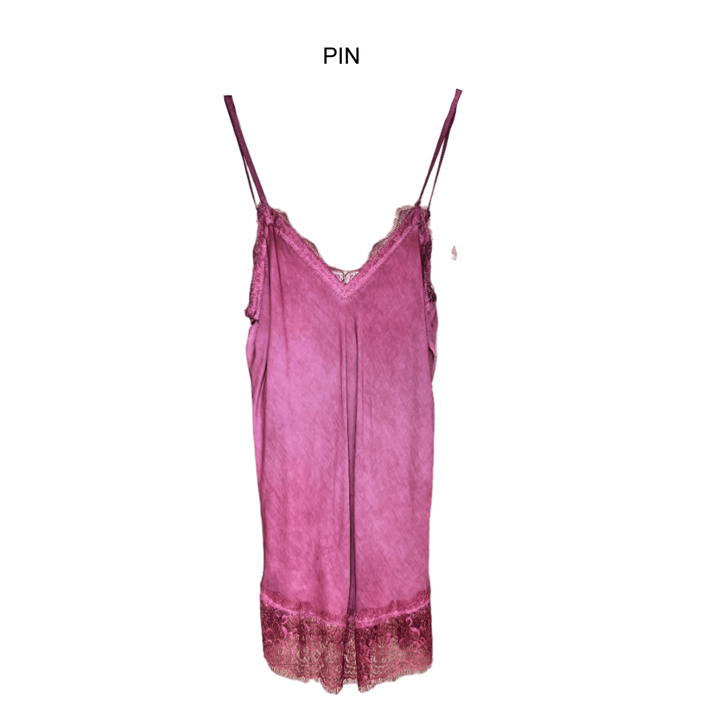 SATIN LACE HEM PRIM CAMMIE