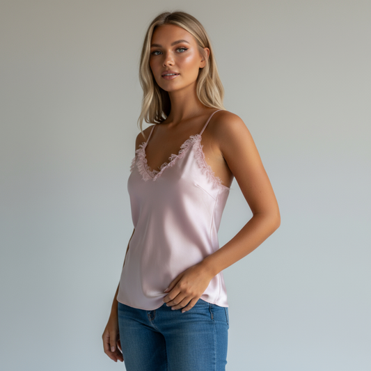 AMARA SATIN RUFFLE CAMI