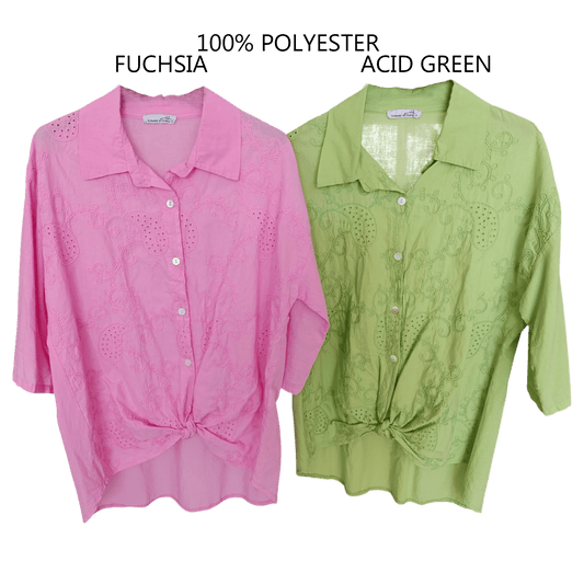 LUISA ANGLAISE COTTON SHIRT