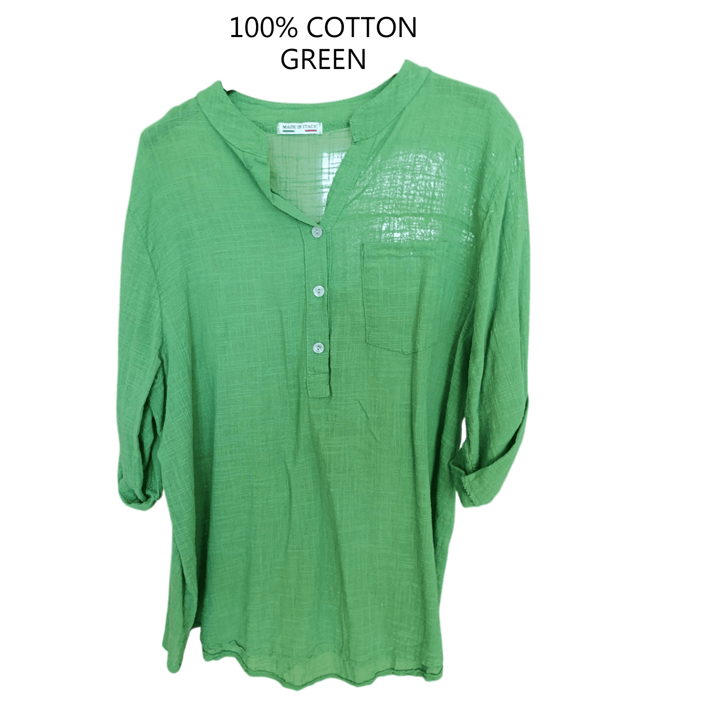 ALEJANDRA COTTON LINEN POCKET SHIRT