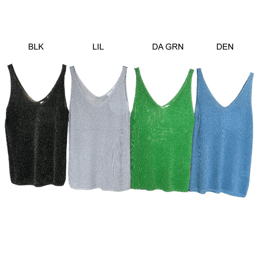 SUSANA LUREX KNIT CAMI