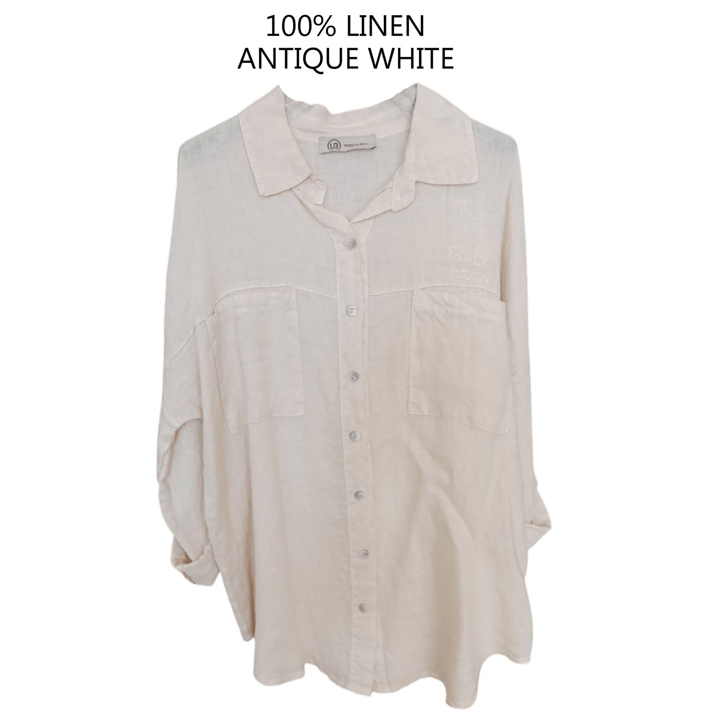 AUBREY LINEN DOUBLE POCKET SHIRT
