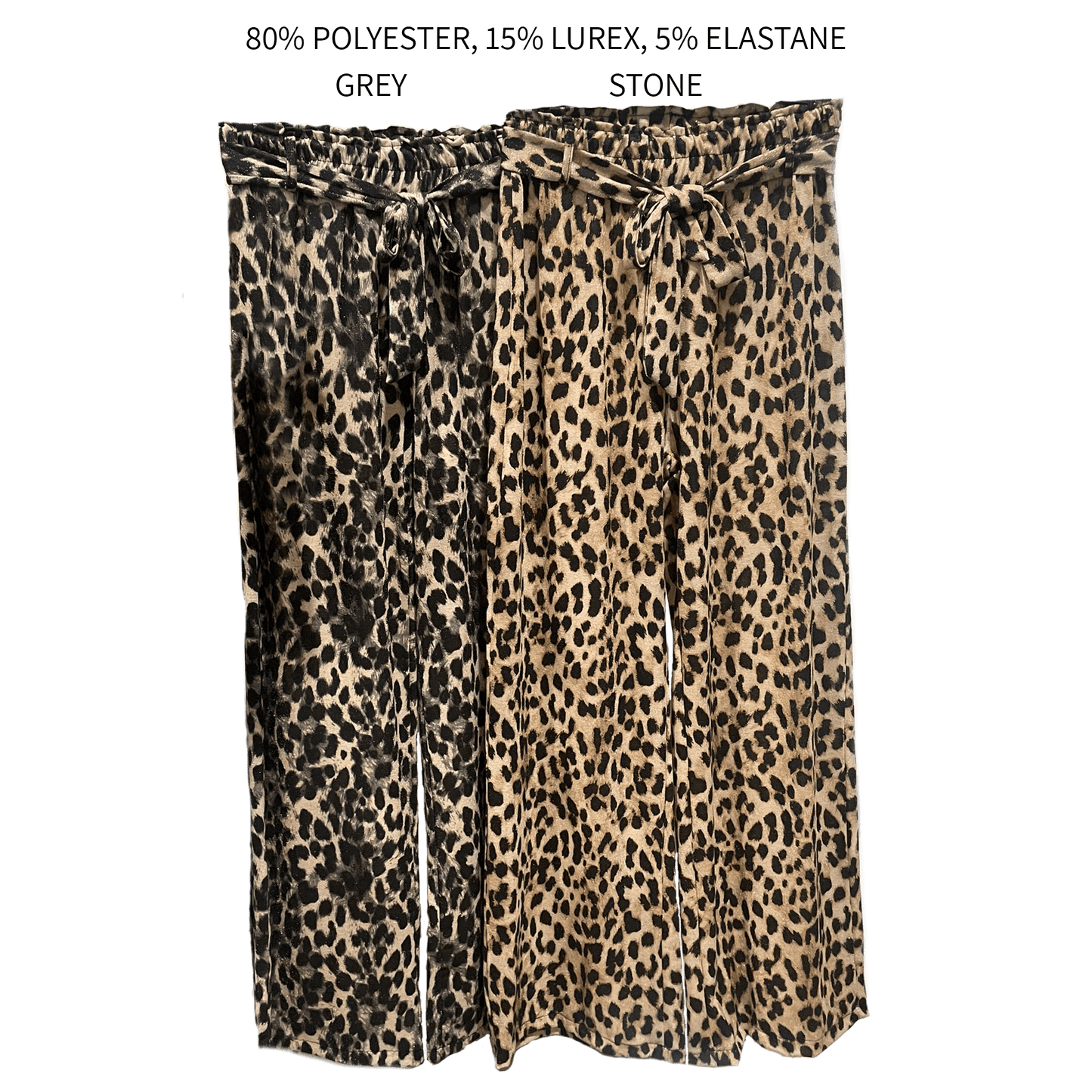 SOPHIA ANIMAL WIDE LEG PANTS