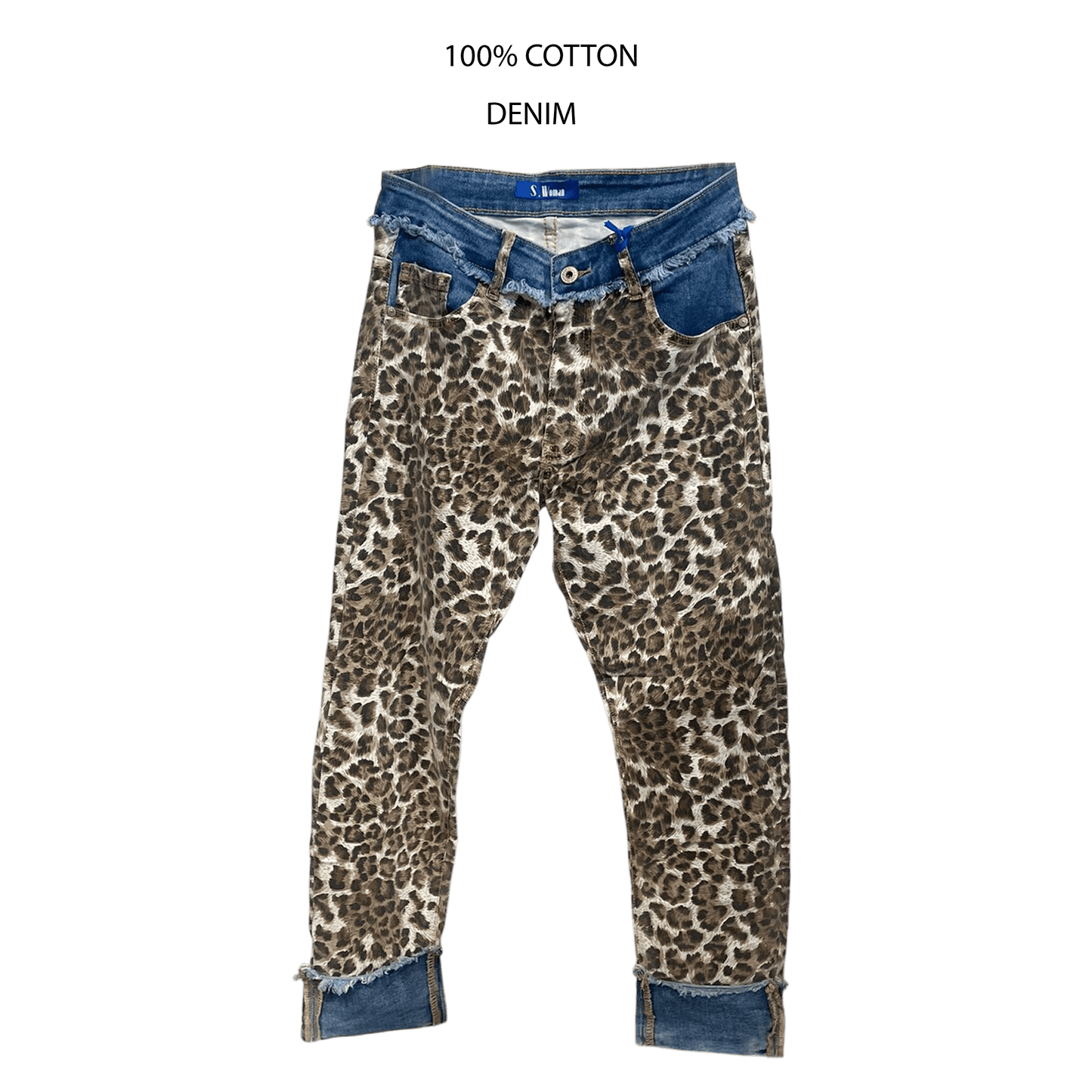 HARPER ANIMAL PRINT DENIM JEANS