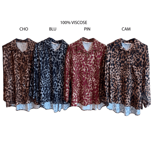 MILA VISCOSE ANIMAL PRINT SHIRT