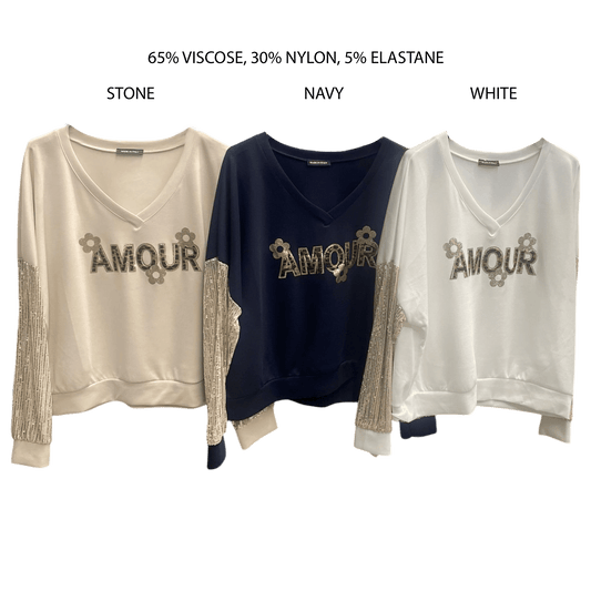 AMOUR JERSEY TOP