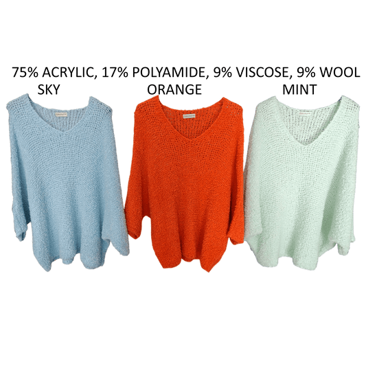 MARIA KNIT V-NECK JERSEY