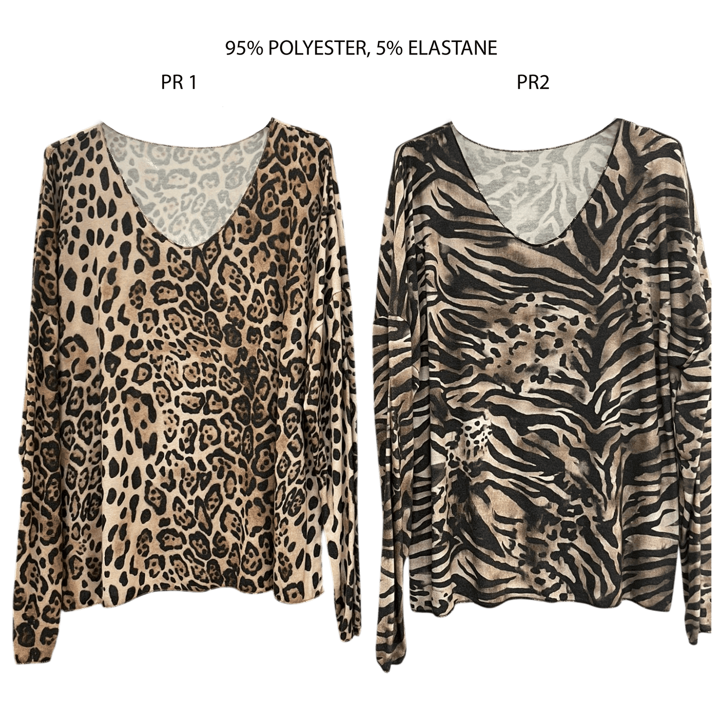 NATALIA ANIMAL PRINT TOP - PRINT 1