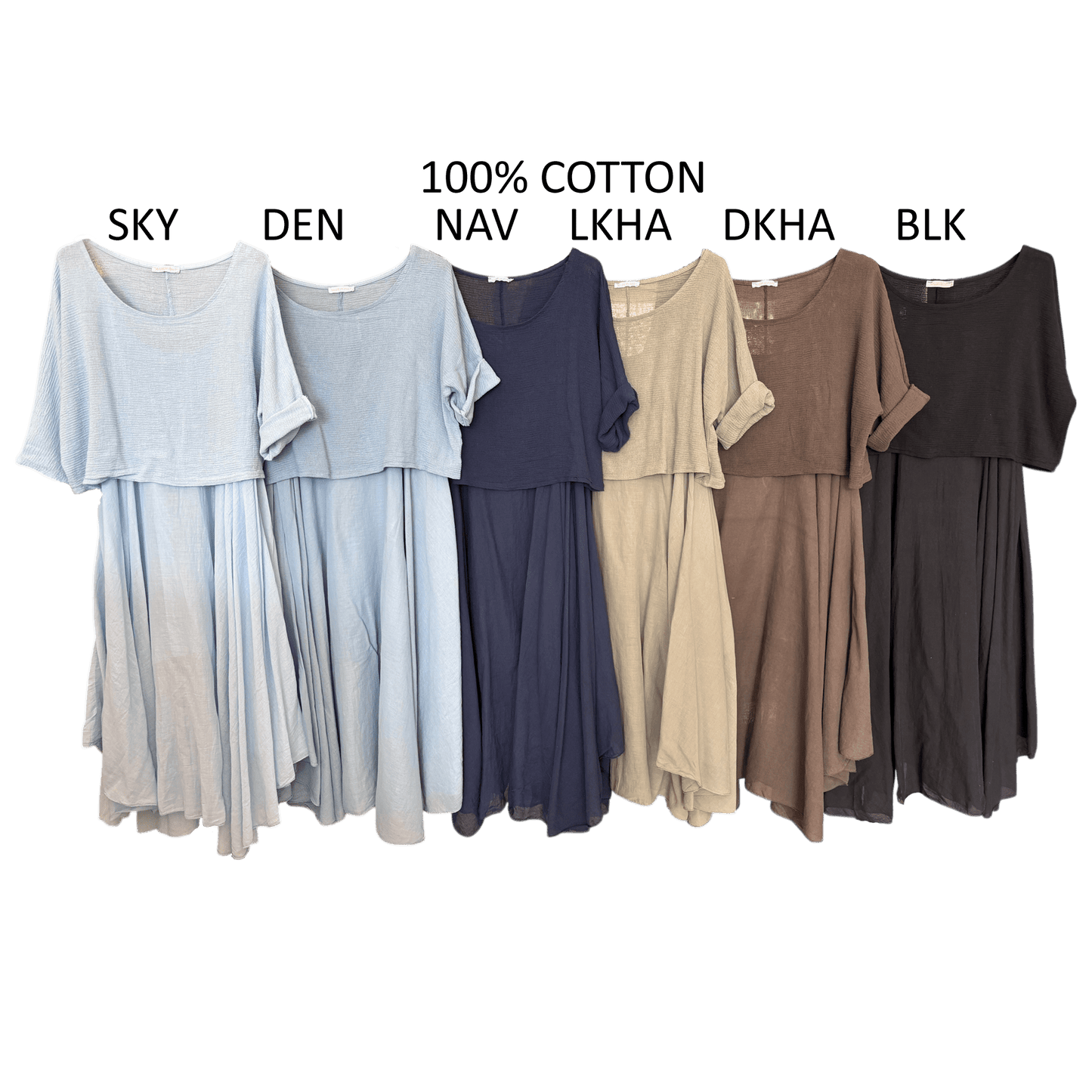 KEYLA COTTON 2 PIECE DRESS