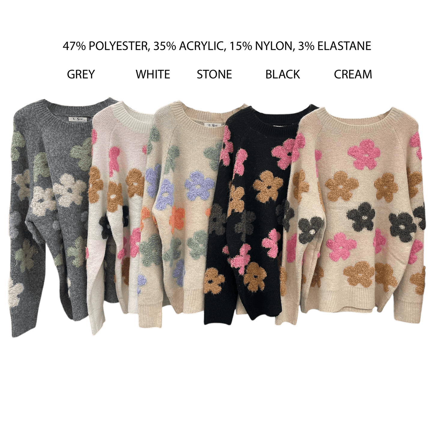 NORA SOFT JERSEY KNIT FLOWER TOP