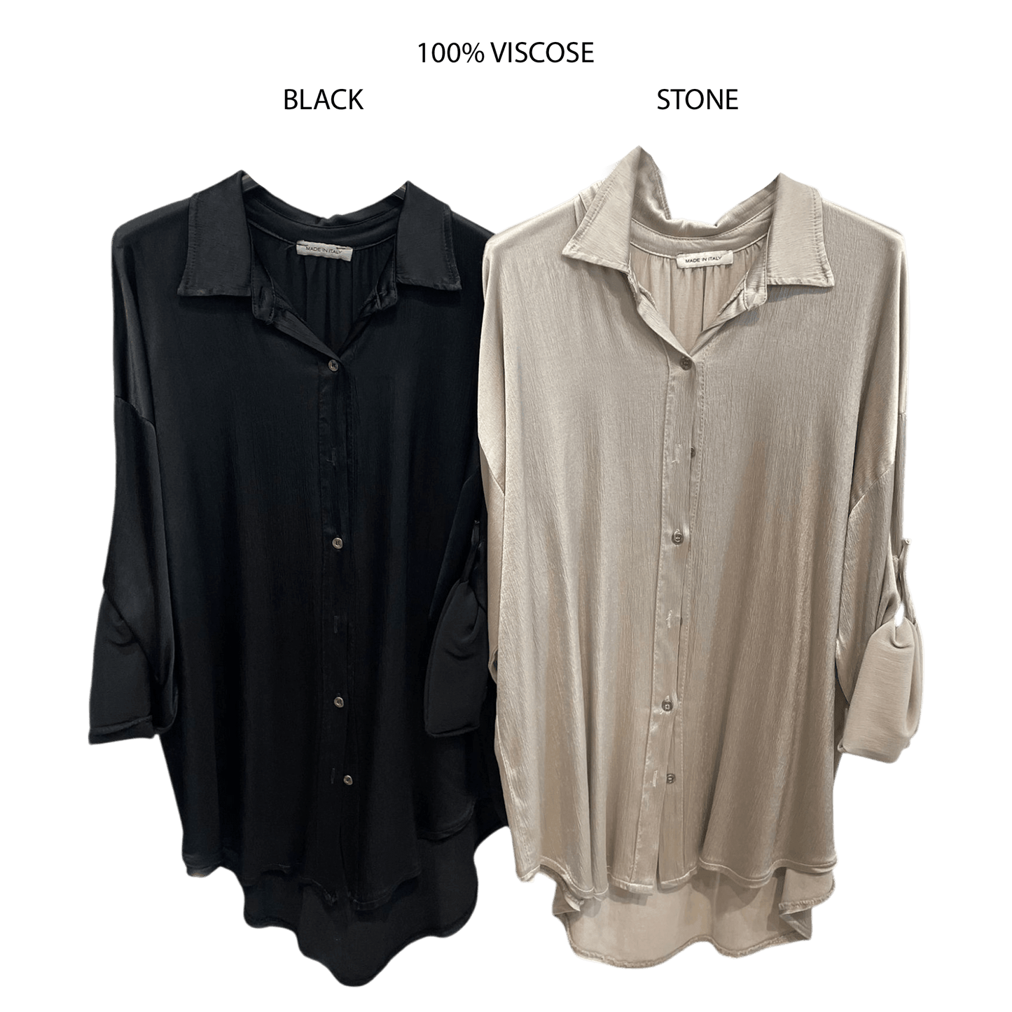 ELEANOR VISCOSE SATIN SHIRT