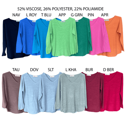 TEAGAN VISCOSE POLY SOFT KNIT TOP