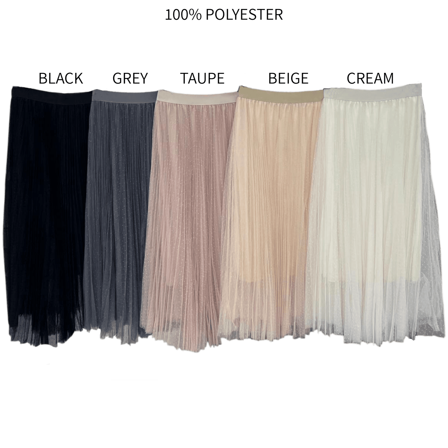 NICOLE POLY GATHERED FLARE SKIRT