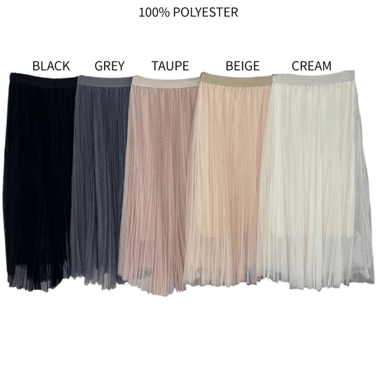 NICOLE POLY GATHERED FLARE SKIRT