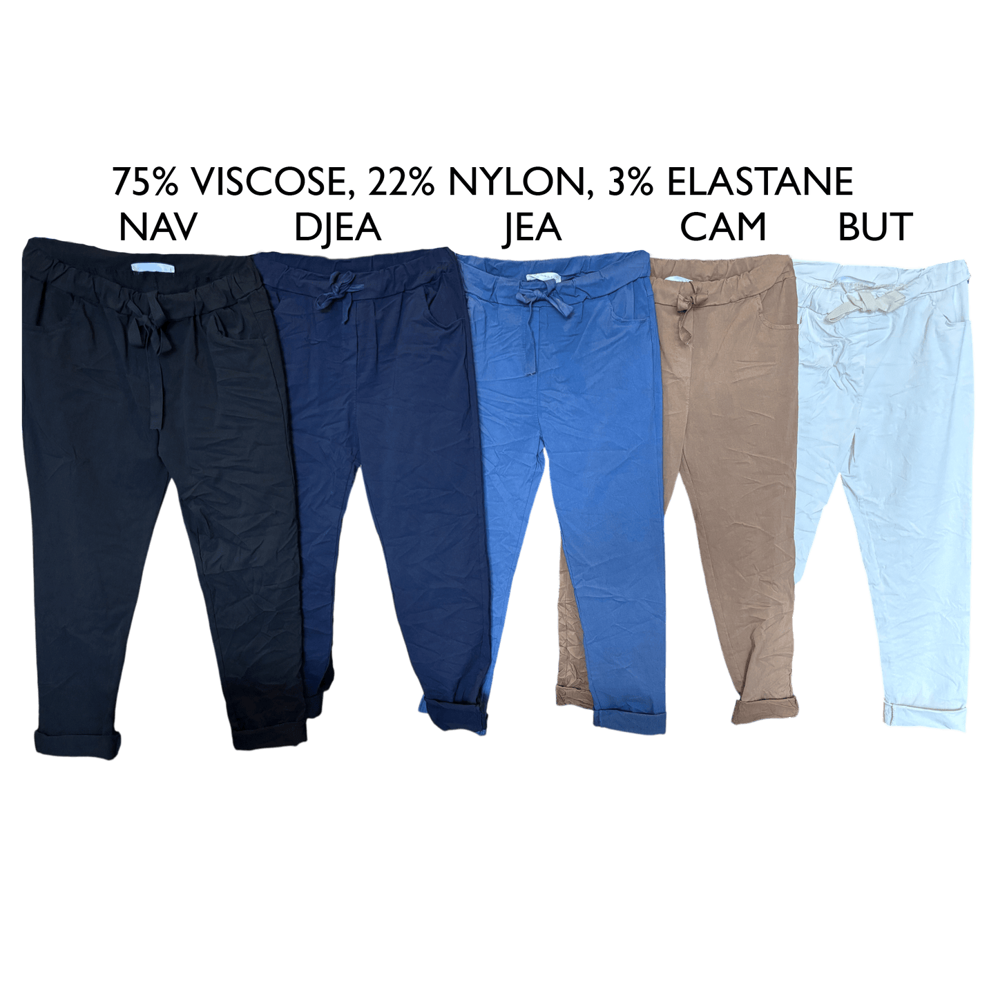 JUNIPER REGULAR COTTON ELASTANE PLAIN PANTS