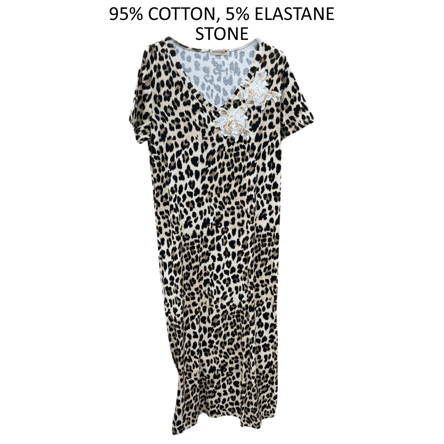 ADRIANNA COTTON ANIMAL PRINT DRESS