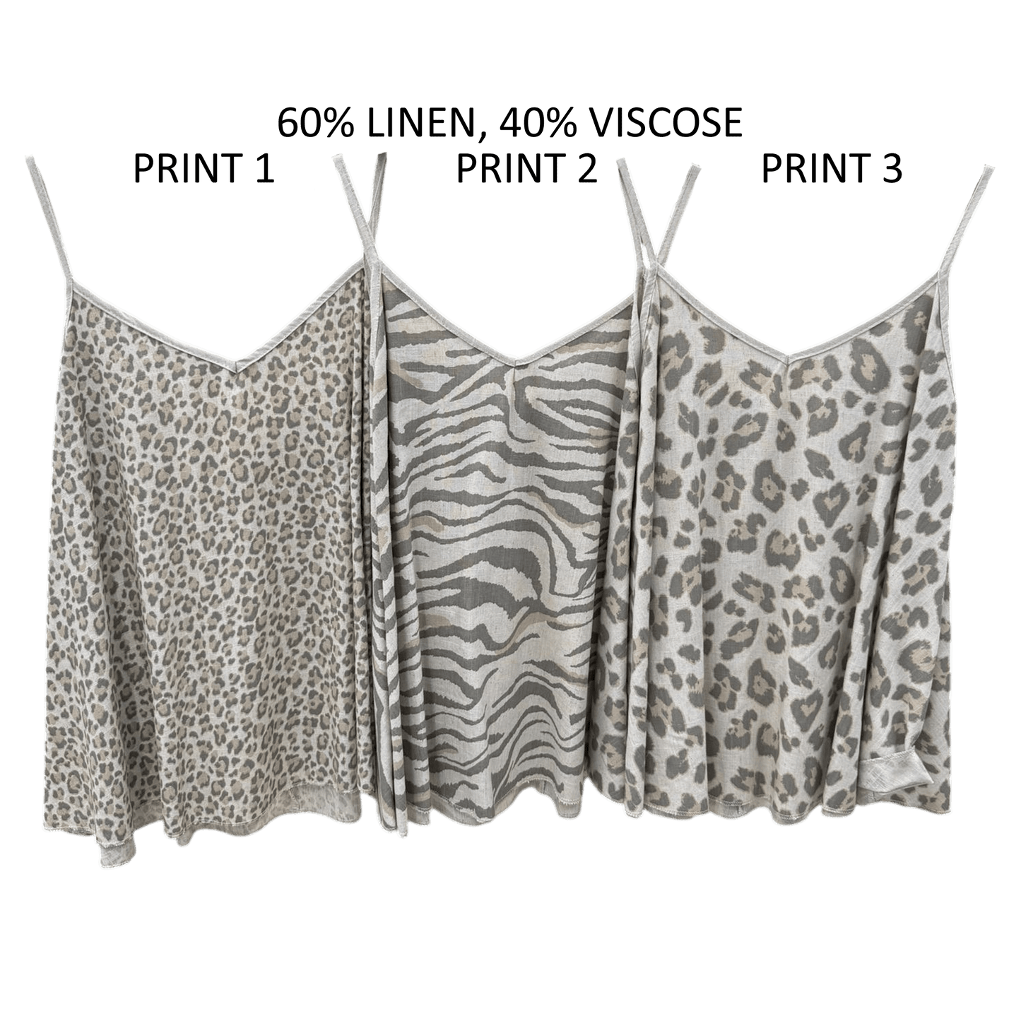 LEXI LINEN VISCOSE ANIMAL PRINT CAMMIE