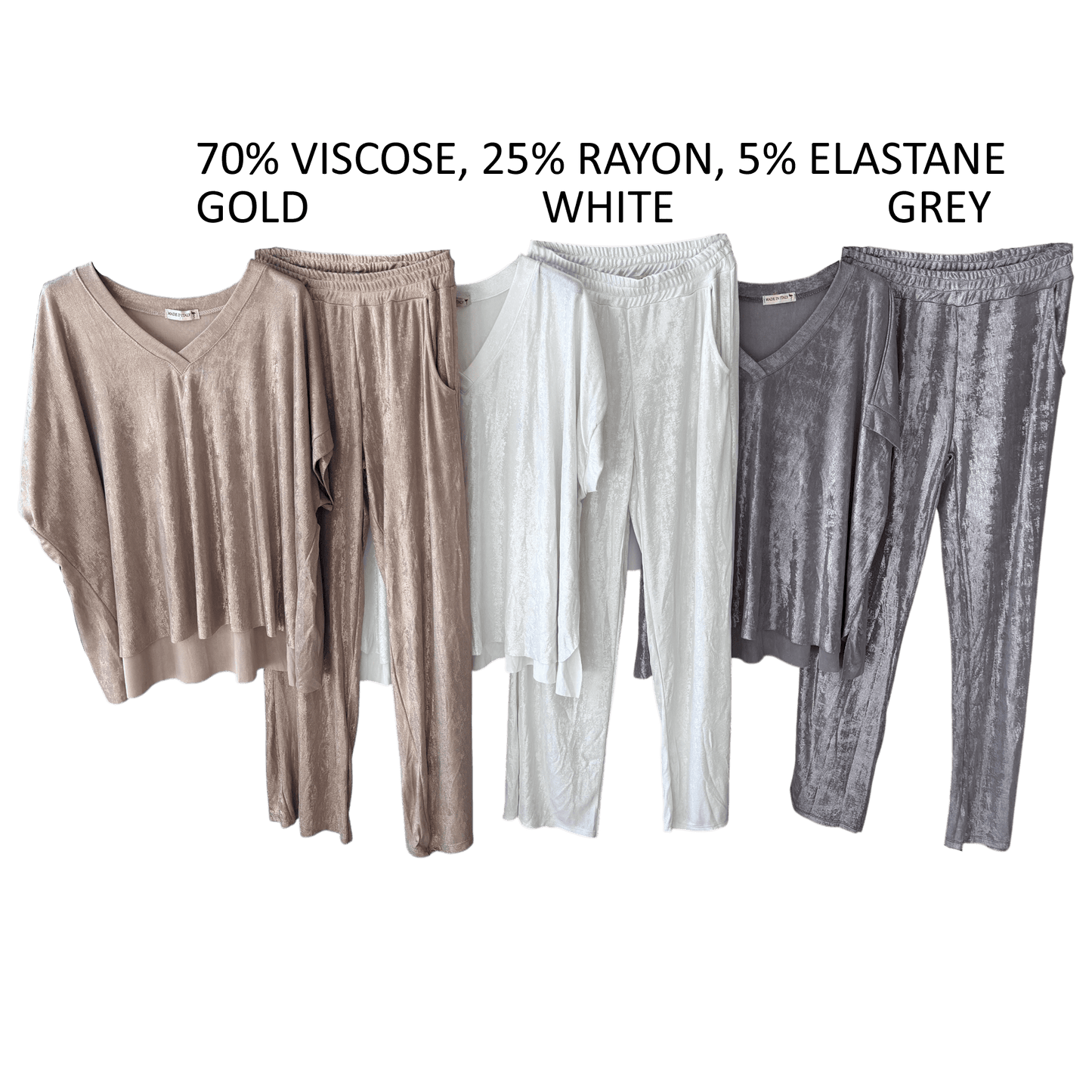 MILLIE VISCOSE RAYON FLARE PANTS & TOP SET