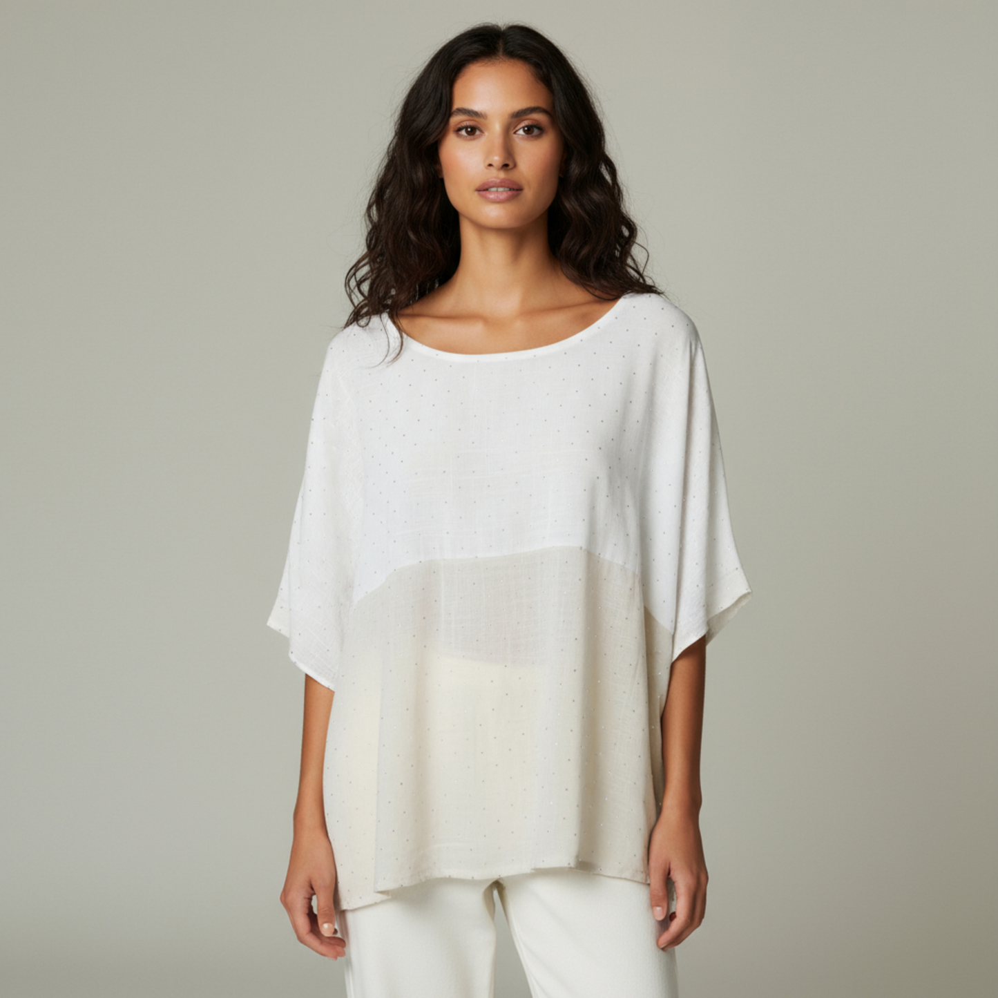 HAVEN LINEN VISCOSE 2 TONE TOP