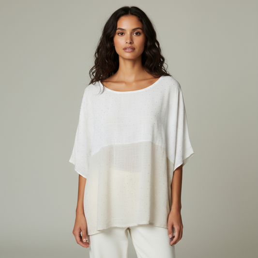 HAVEN LINEN VISCOSE 2 TONE TOP