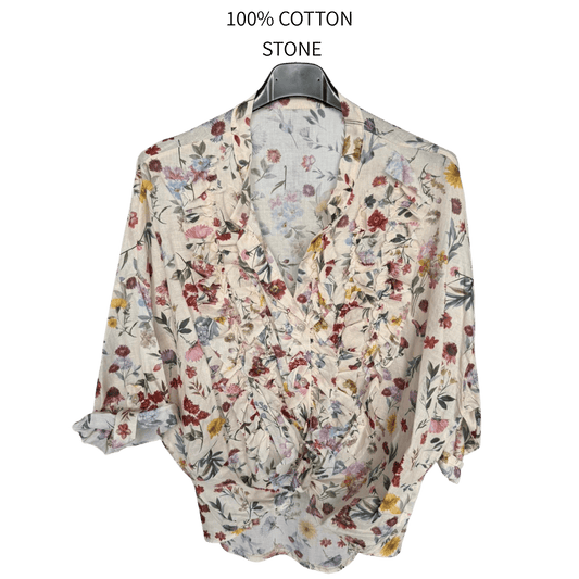 CONNIE FLORAL COTTON TOP