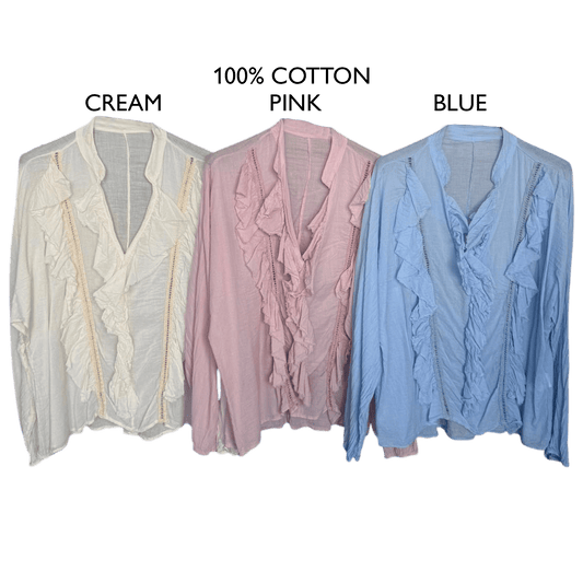 CIELA COTTON FRILL SHIRT