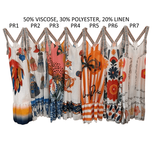 DANA VISCOSE POLY SUMMER PRINTS DRESS
