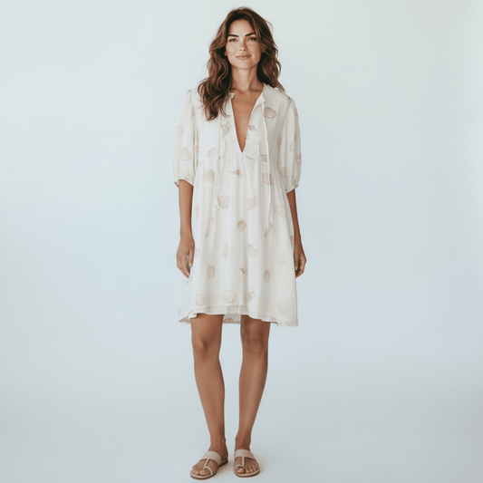 KELSIE COTTON EMB DRESS