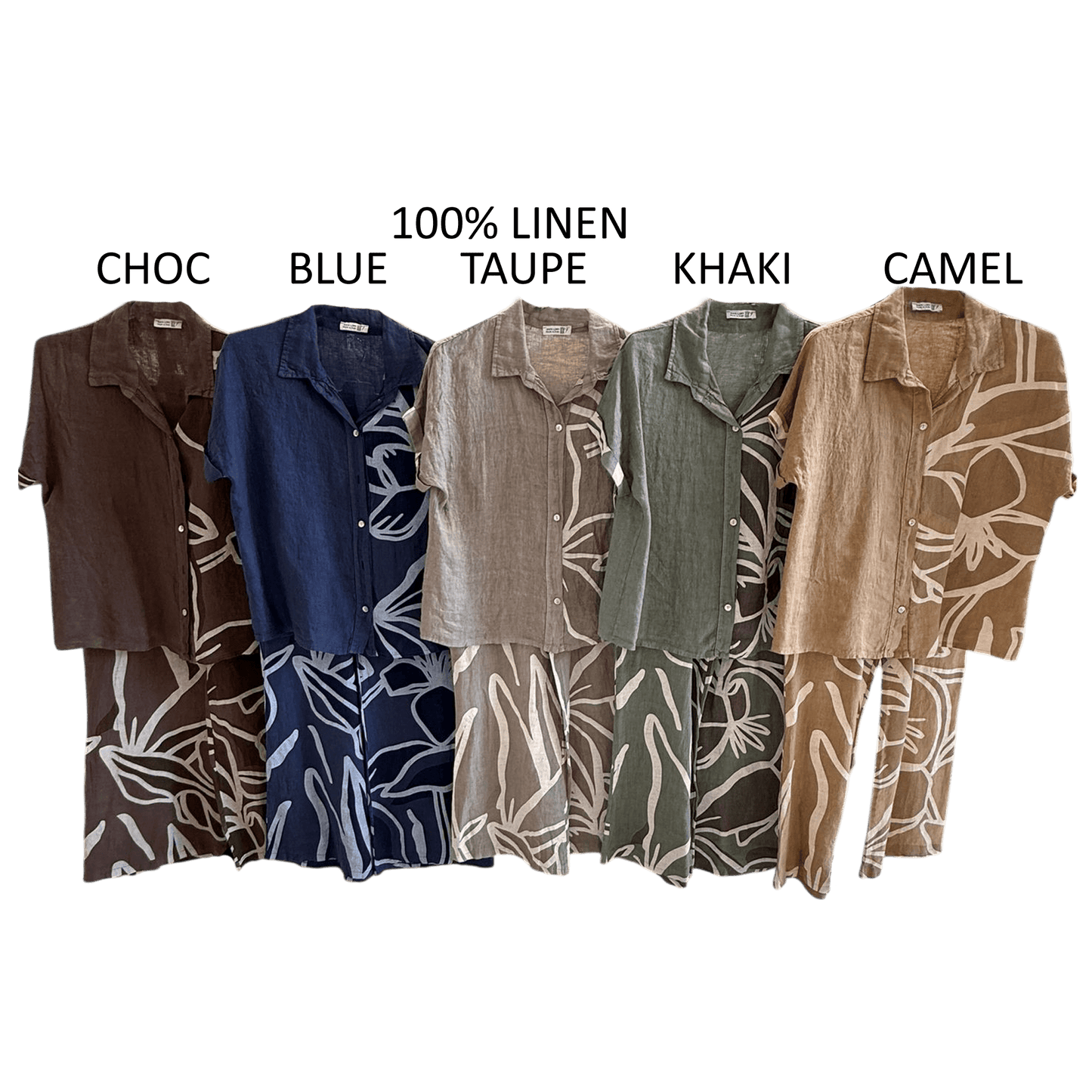 SAGE LINEN FLORAL LINE ART SET