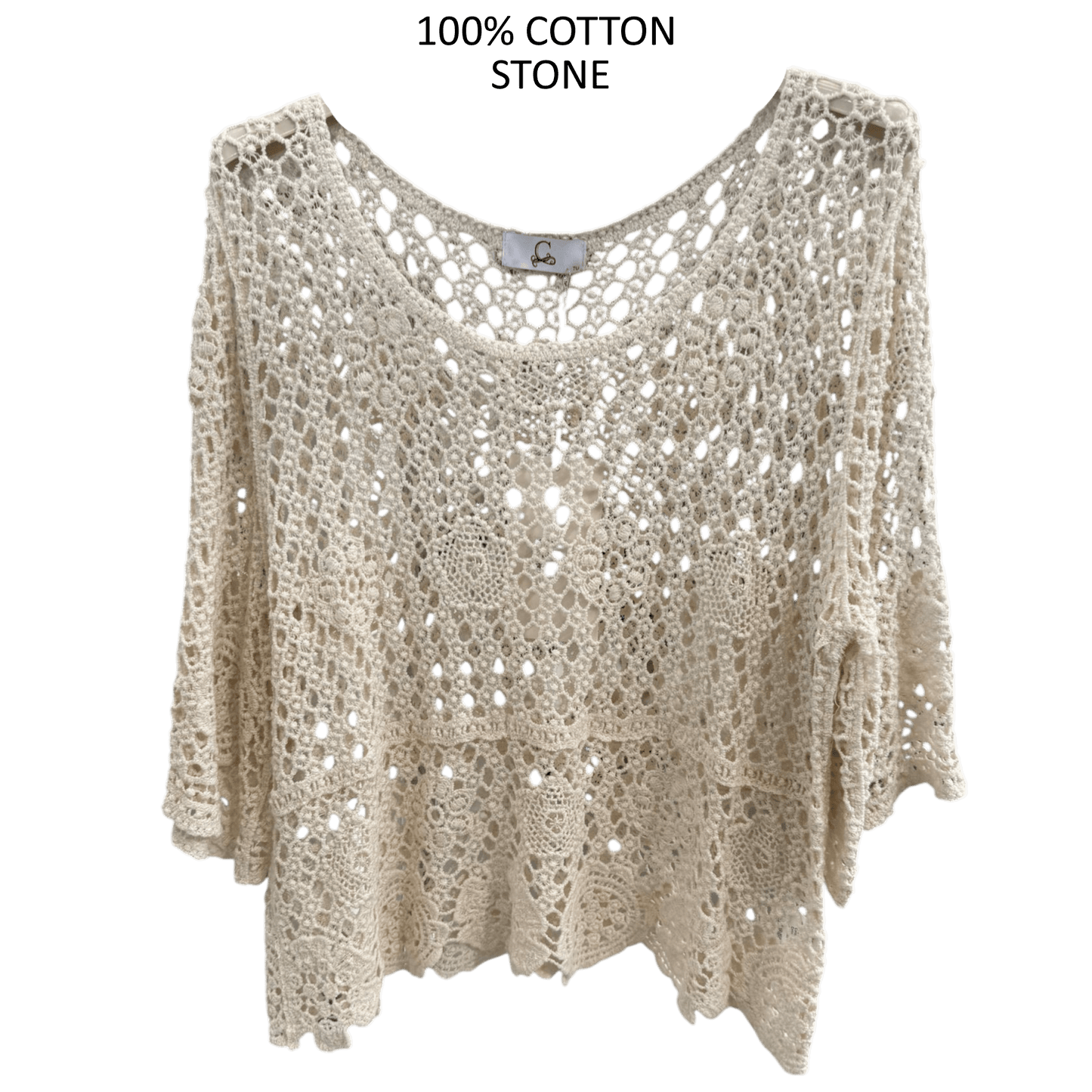 AVALYNN COTTON CHROCHET TOP