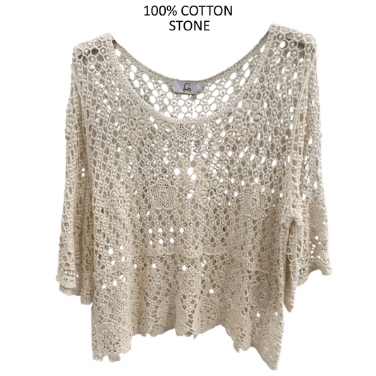 AVALYNN COTTON CHROCHET TOP