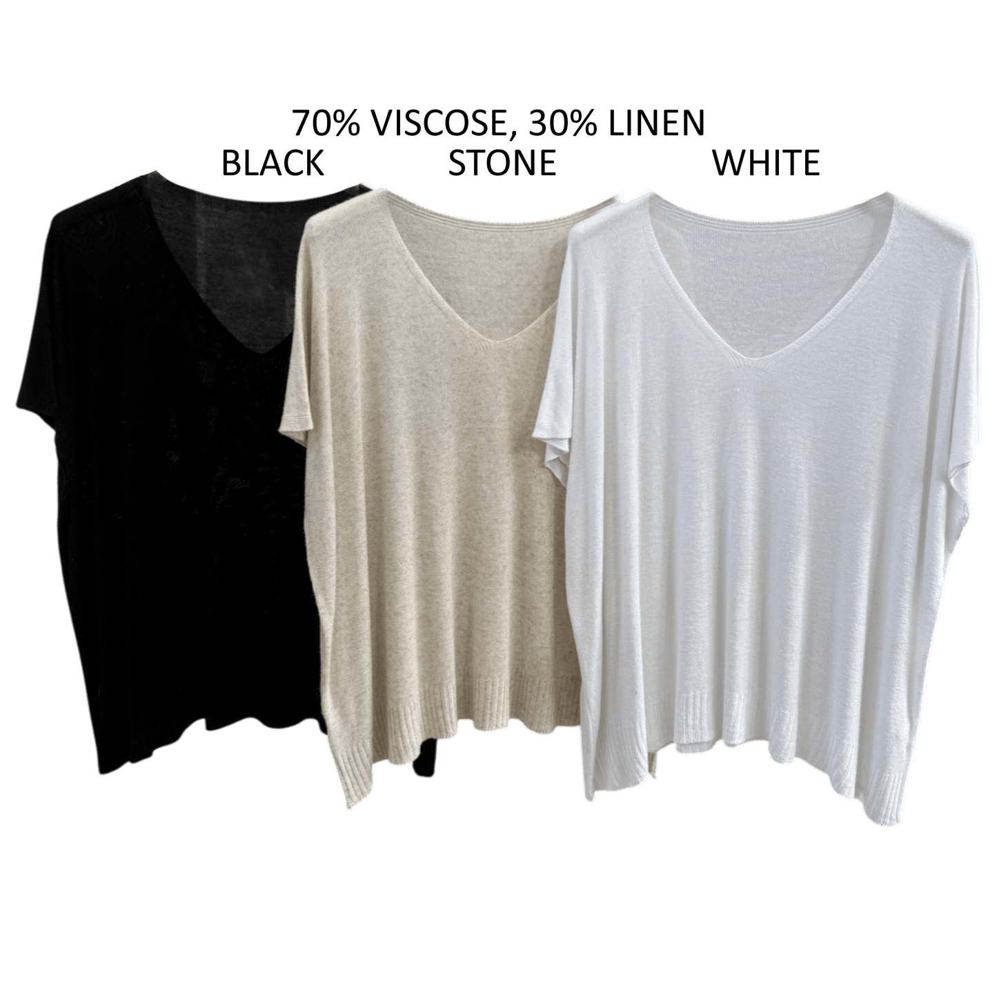 NATHALIA SOFT KNIT LINEN BLEND TOP