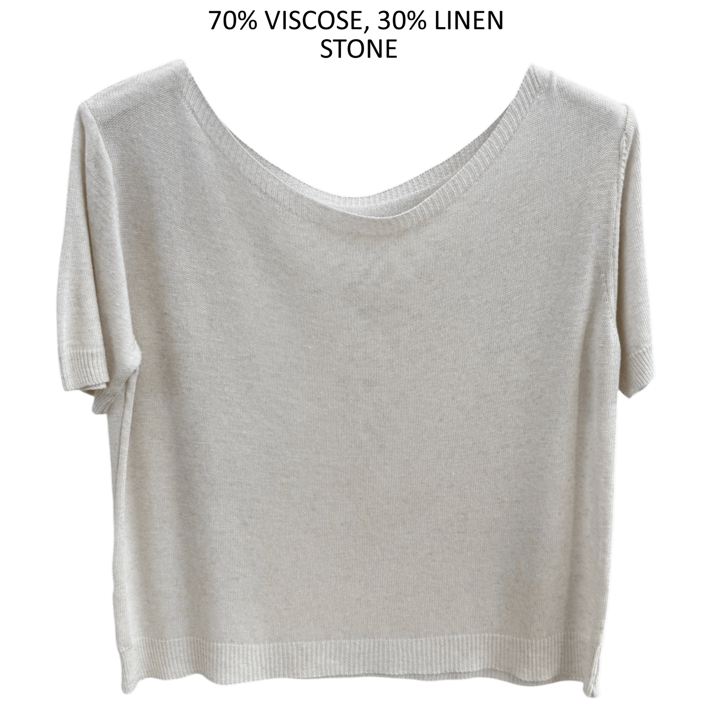 TRU SOFT KNIT LINEN BLEND TOP