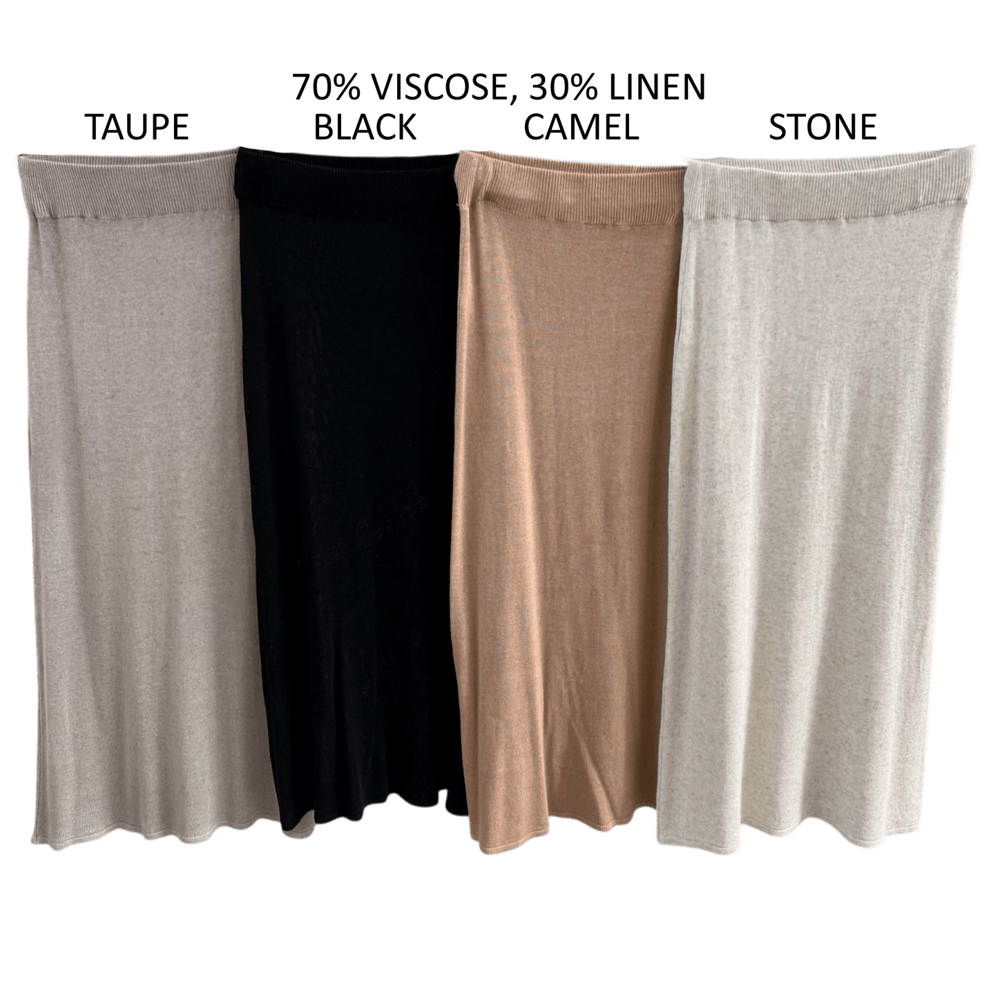LOTTIE SOFT KNIT LINEN BLEND SKIRT