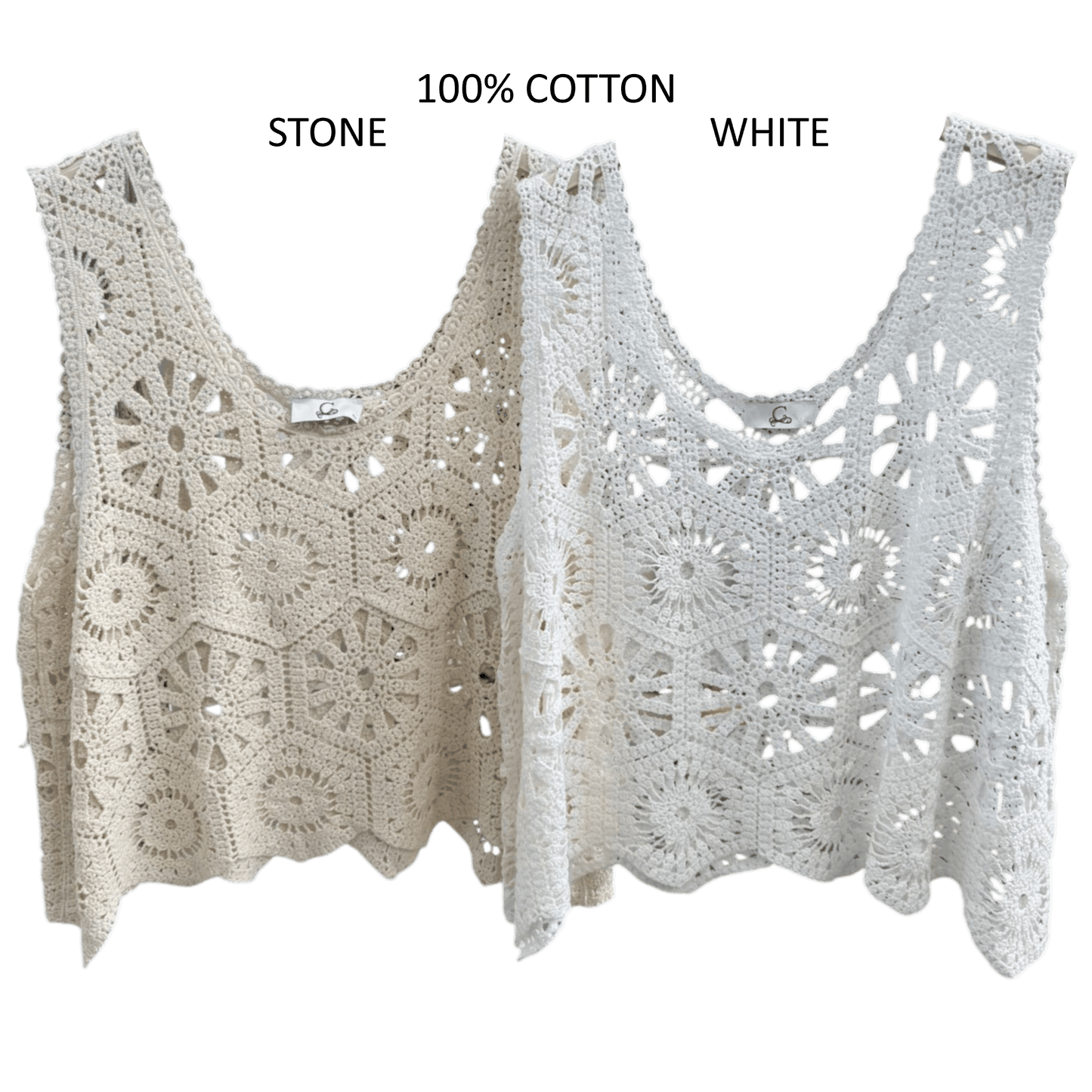 ELIA COTTON CROCHET VEST