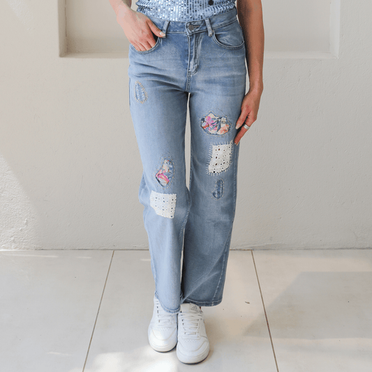 DANNI PATCH EMB JEANS