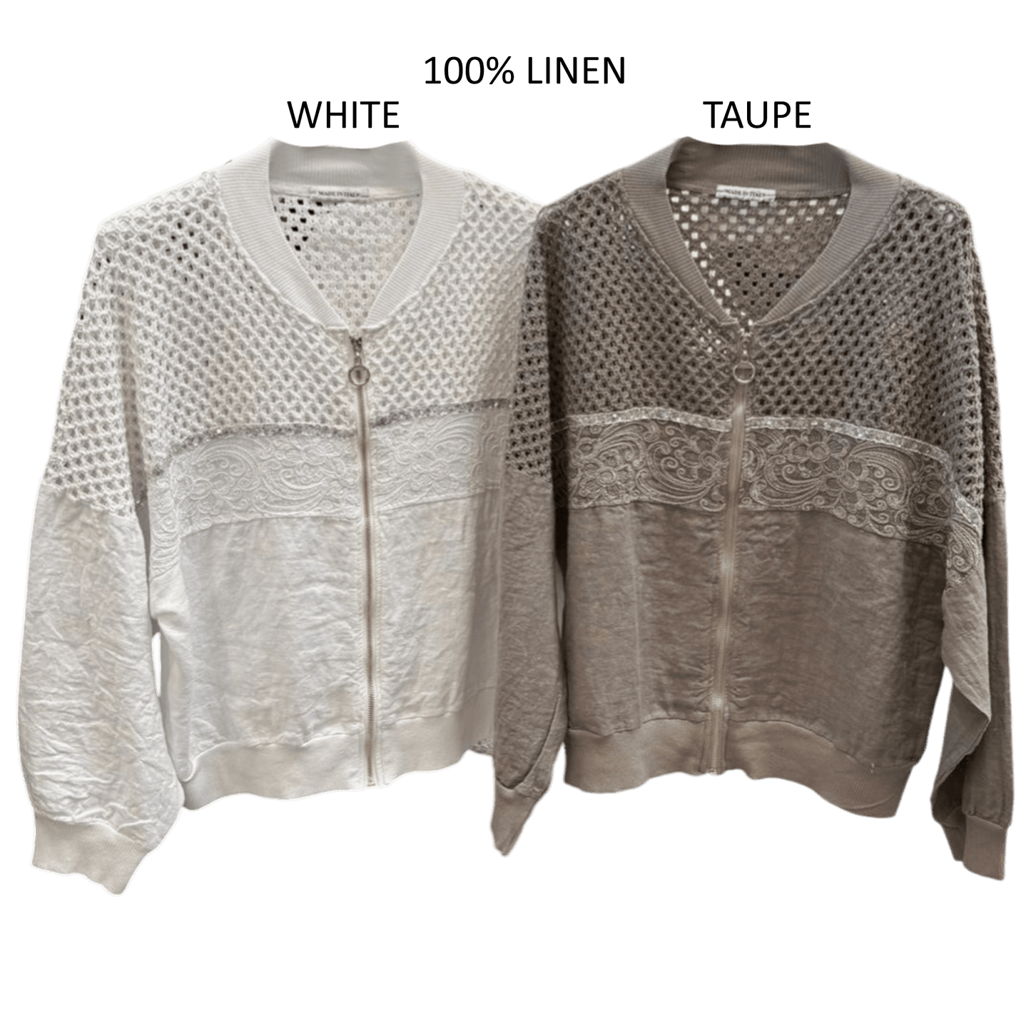 MARIE LINEN BOMER JACKET