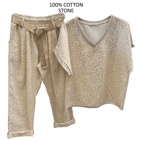 WENDY COTTON ANIMAL PRINT SET