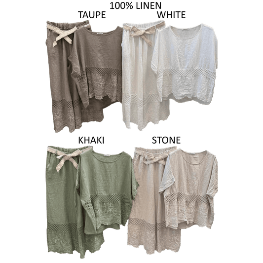 POSIE LINEN NET TRIM SET