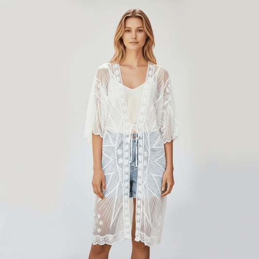 DAENA AVERY LACE COTTON MIX JACKET