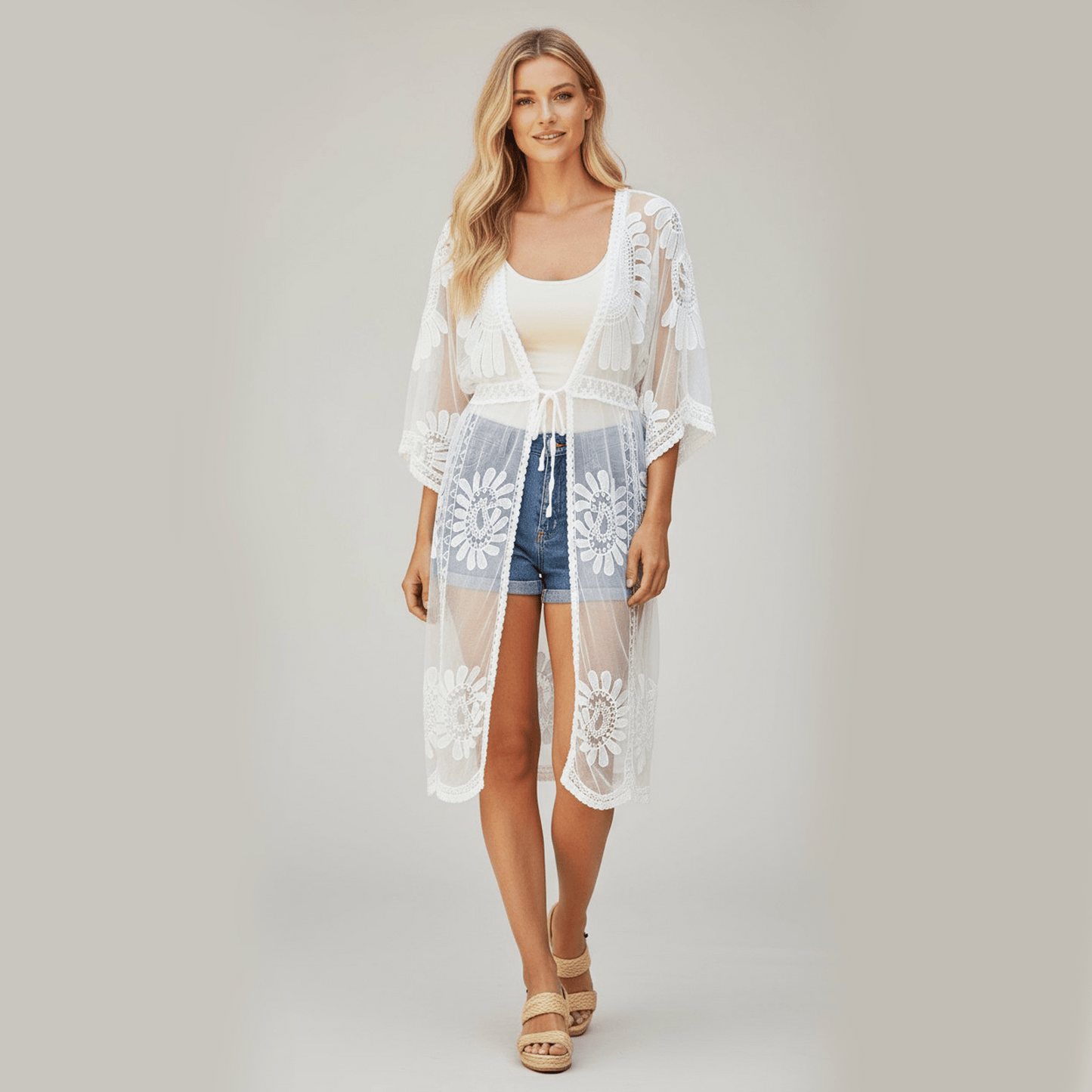 BREIGH LACE COTTON MIX JACKET