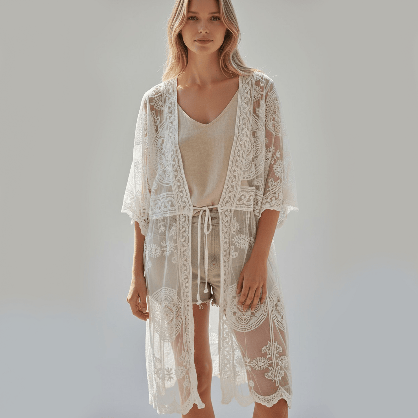 RHAE LACE COTTON MIX JACKET