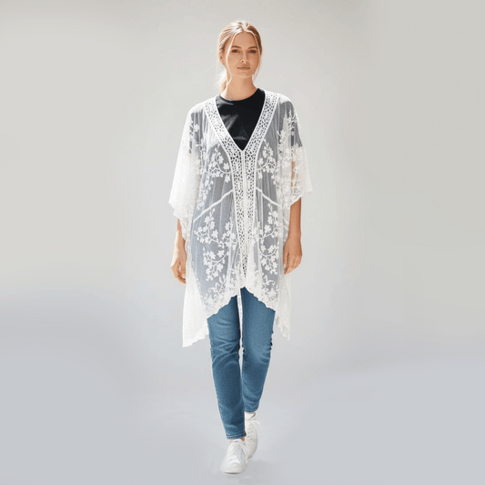 ALONDRA LACE COTTON MIX DRESS