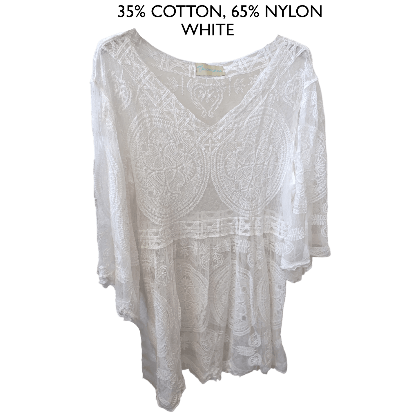 NISSA LACE COTTON MIX DRESS