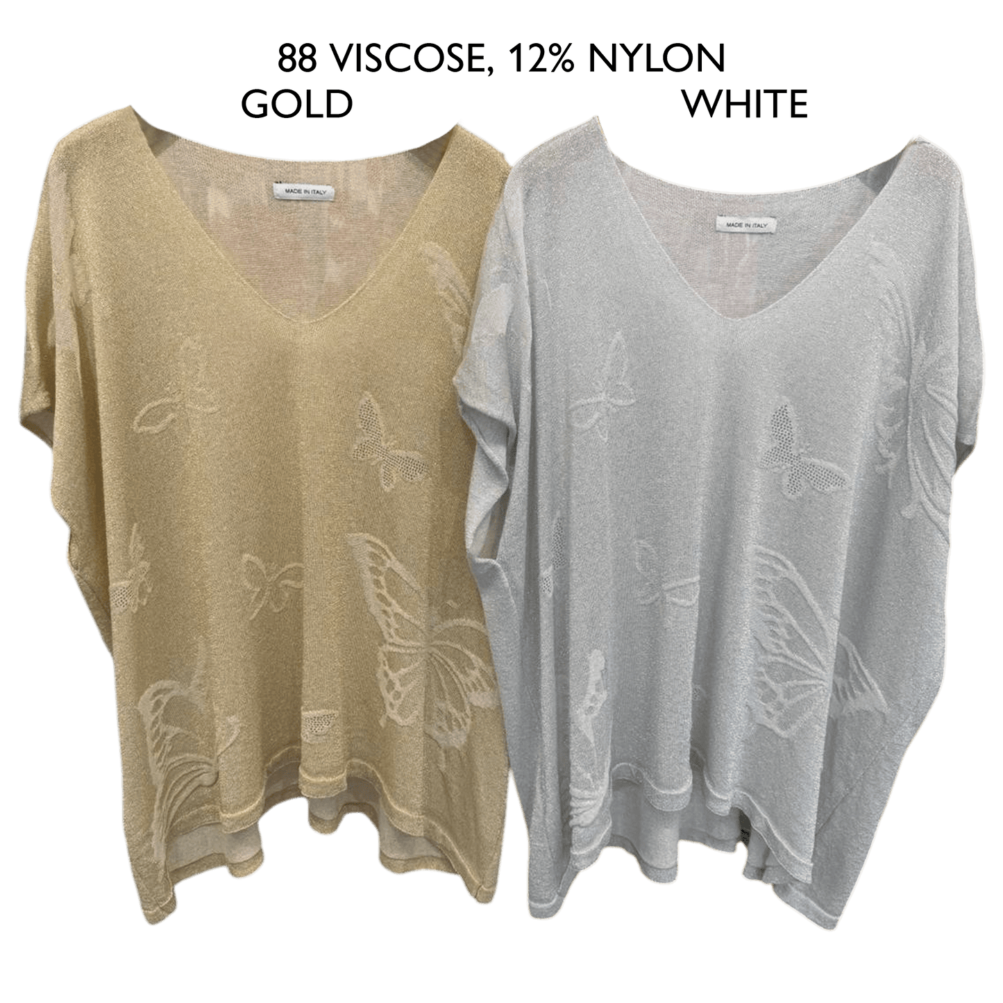 JUDIE LUREX VISCOSE BLEND TUNIC