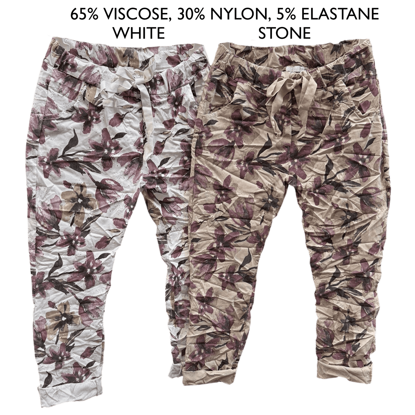 TANAIA VISCOSE ELASTANE FLORAL PANTS