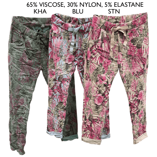 VANITA VISCOSE ELASTANE FLORAL PANTS