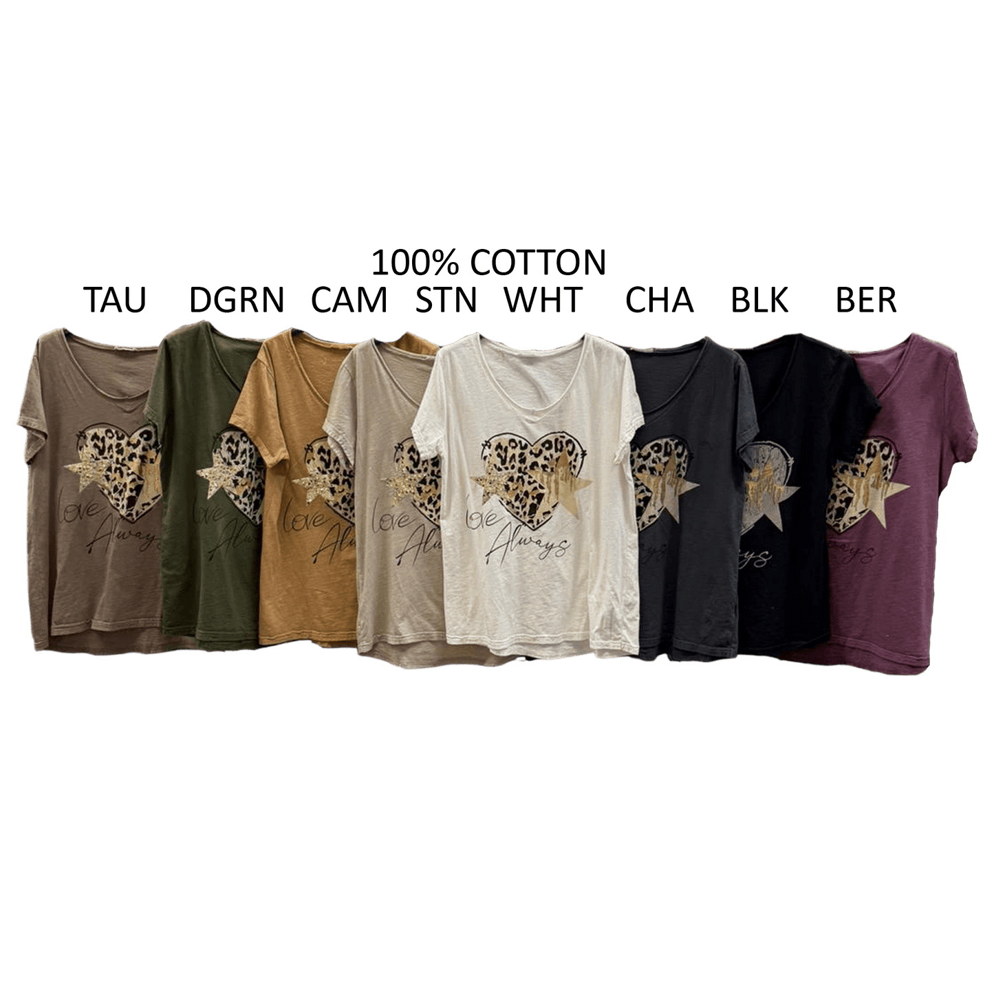 BREEN COTTON HEART TOP
