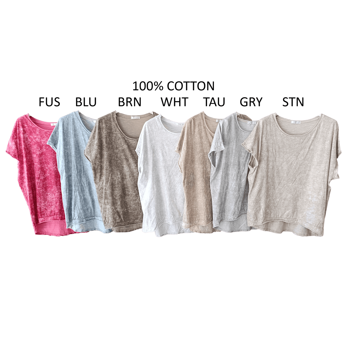 RAVENNA STONE WASH COTTON TOP