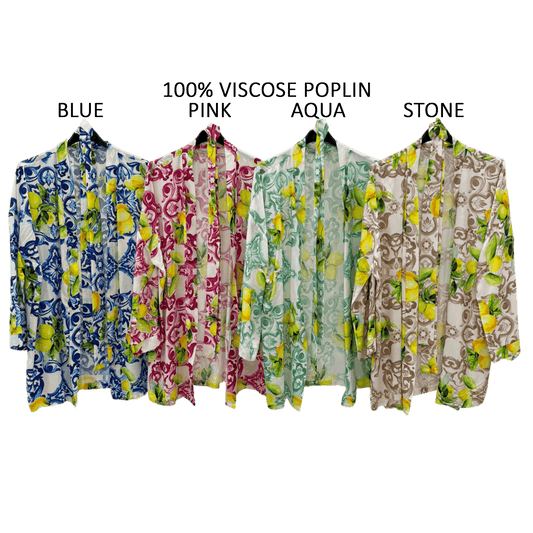 EULALIE SOFT VISCOSE KIMONO JACKET